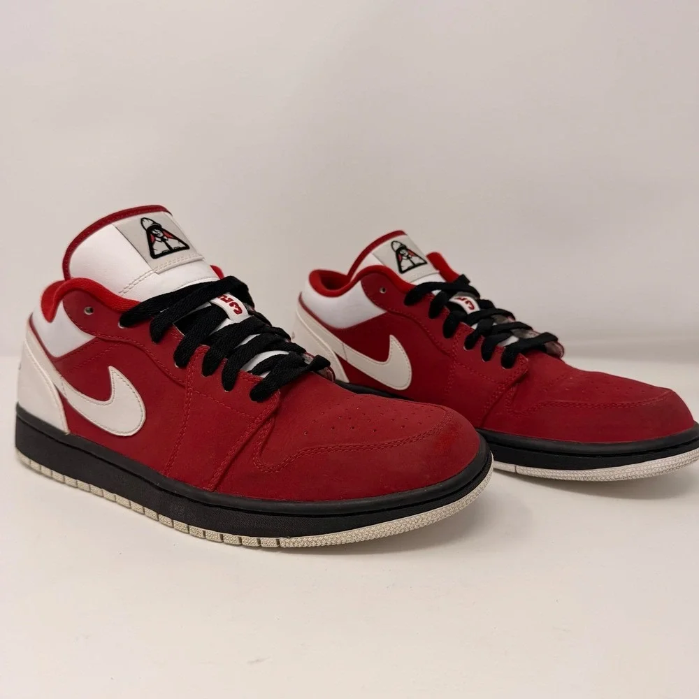 Air Jordan‎ 1 Low Gym Red White Black 553558-601 Mens 10.5 OG 2012 Retro